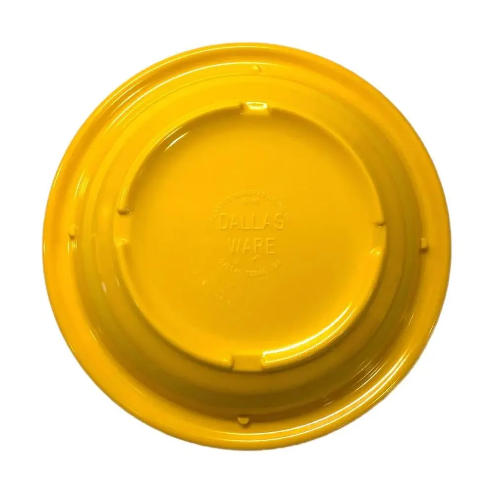 Set of 2 Vintage Dallas Ware Yellow Melamine 7.5” Bowls